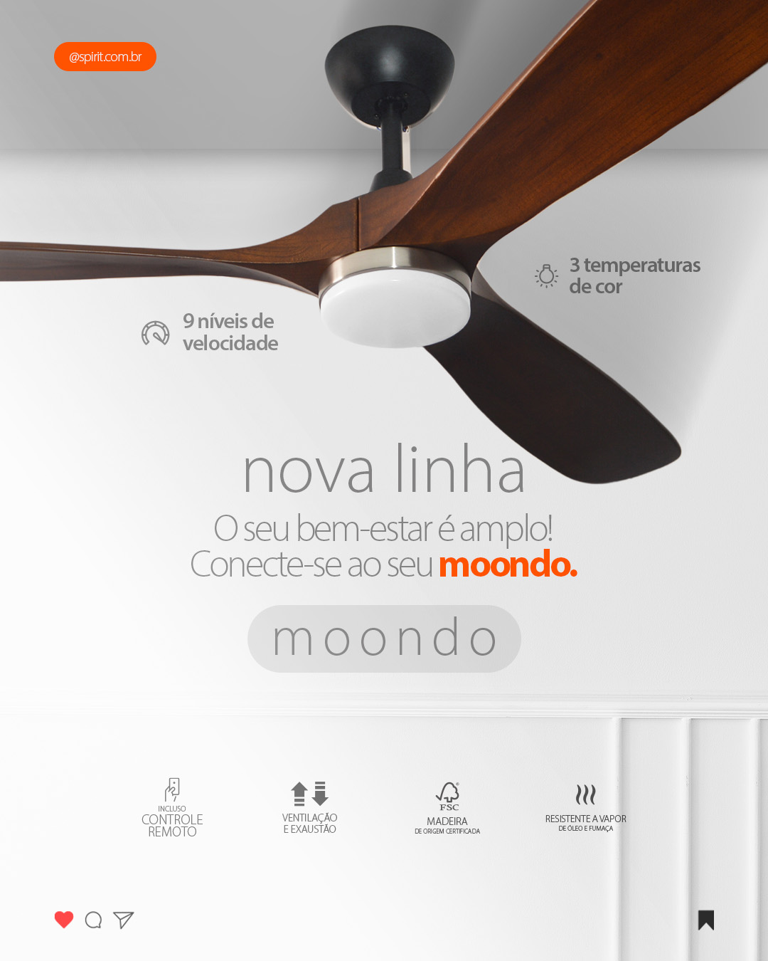 Siga Ventilador de teto Spirit no Instagram